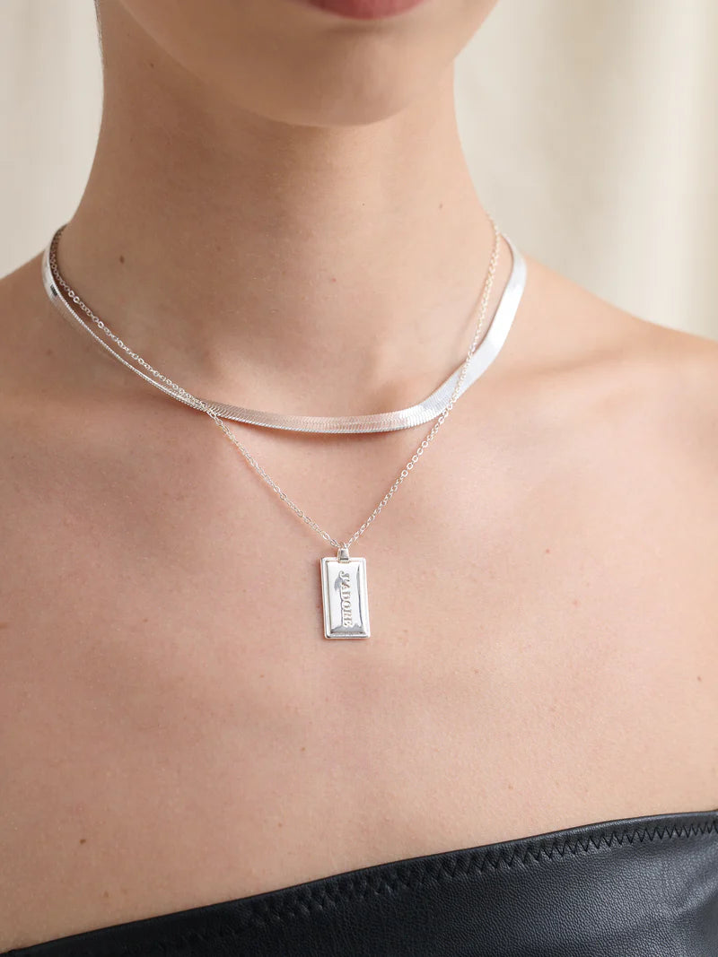 Angels Whisper Idie Pendant Silver Plated Nacklace