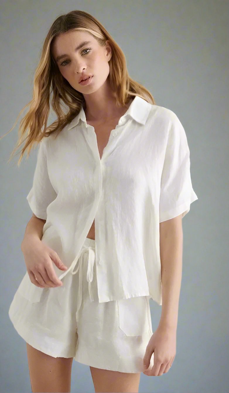 Little Lies Bronte Shorts White