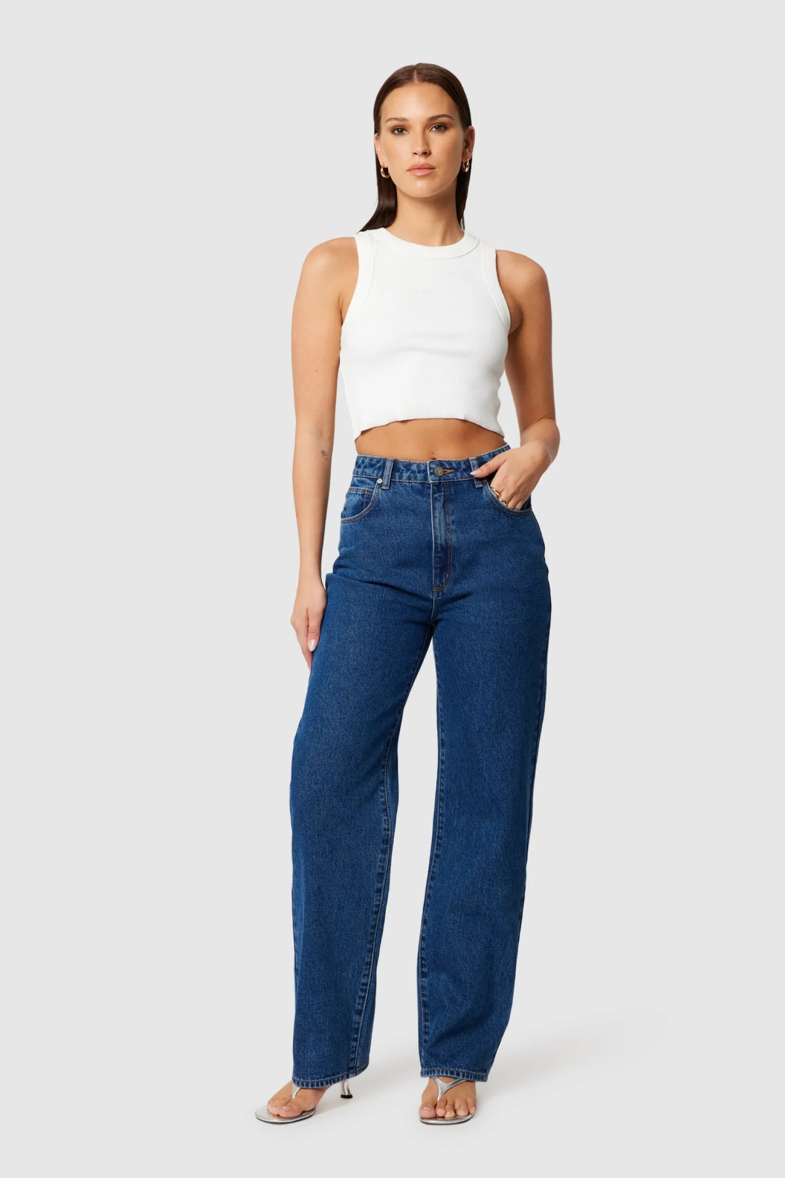 Abrand Carrie Jean Bella Mid Blue