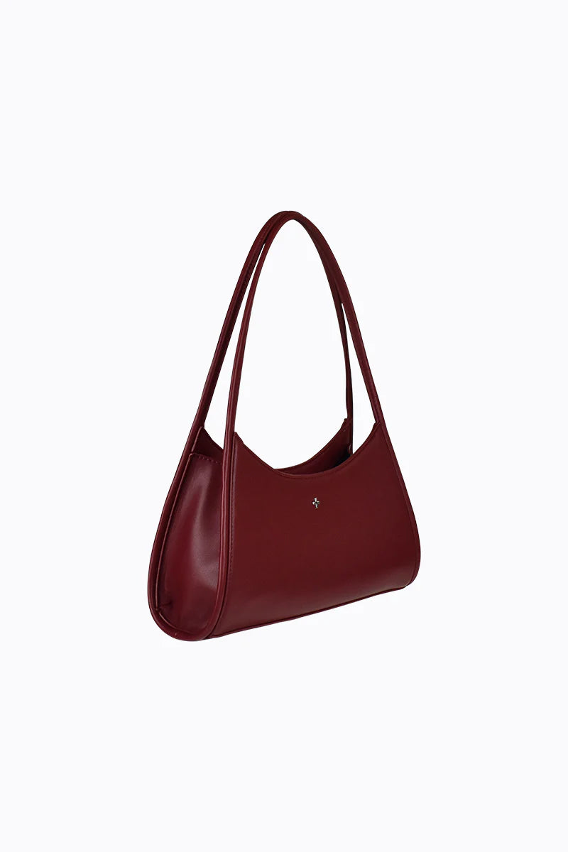 Peta + Jain Margy Double Handle Shoulder Bag Cherry/Silver