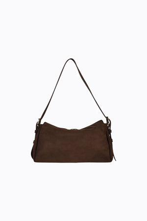 Peta + Jain Rachel Shoulder Bag With Fitting Chocolate Suede