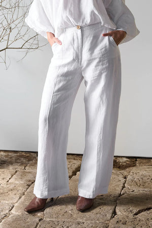 Eadie Tailored Pants White
