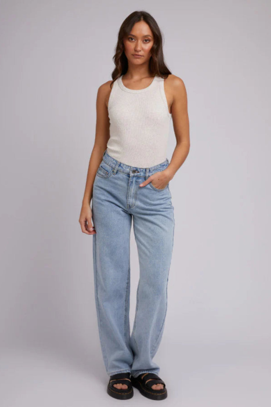 SILENT THEORY ELLA TANK OATMEAL