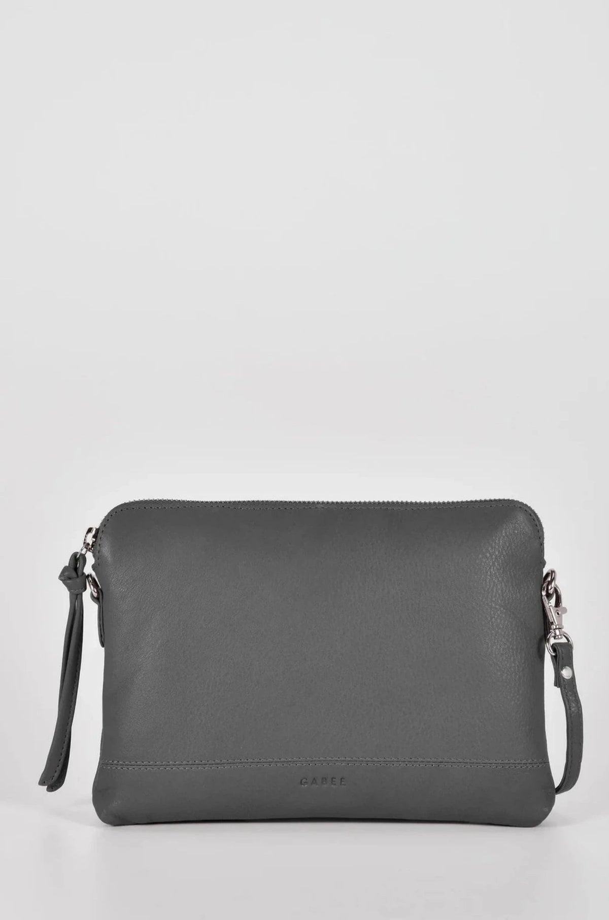 Gabee Holly Leather Crossbody Bag Grey
