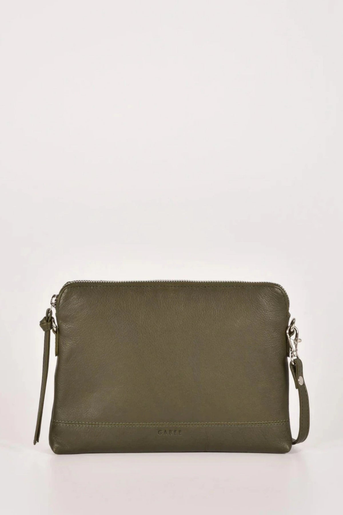 Gabee Holly Leather Crossbody Bag Olive
