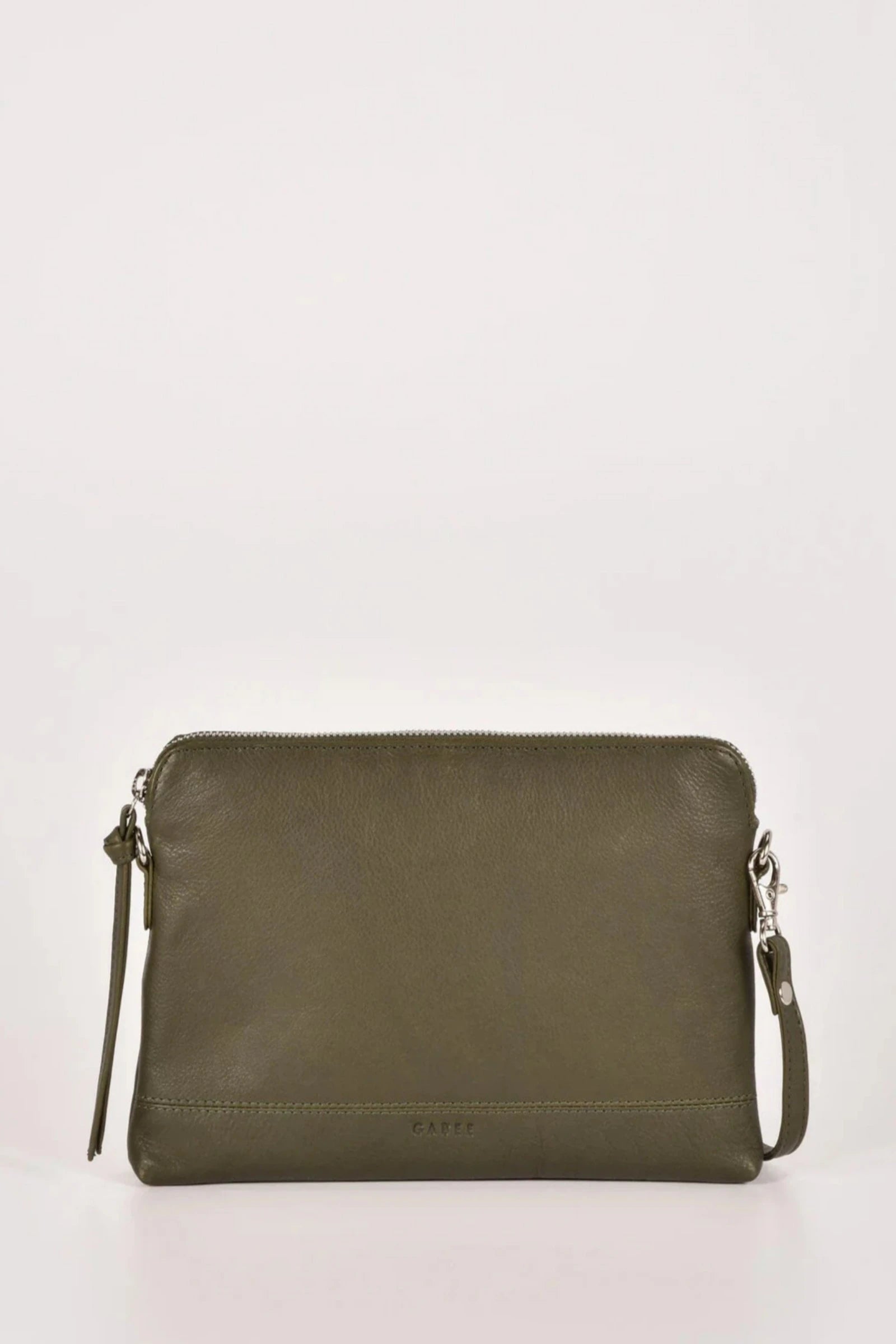 Gabee Holly Leather Crossbody Bag Olive