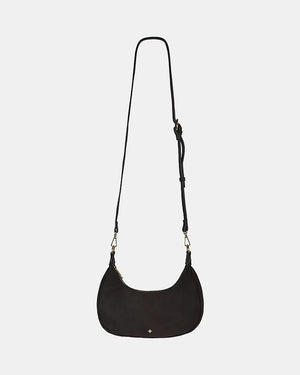 Peta + Jain Munroe Scoop Shoulder Bag Choc Suede