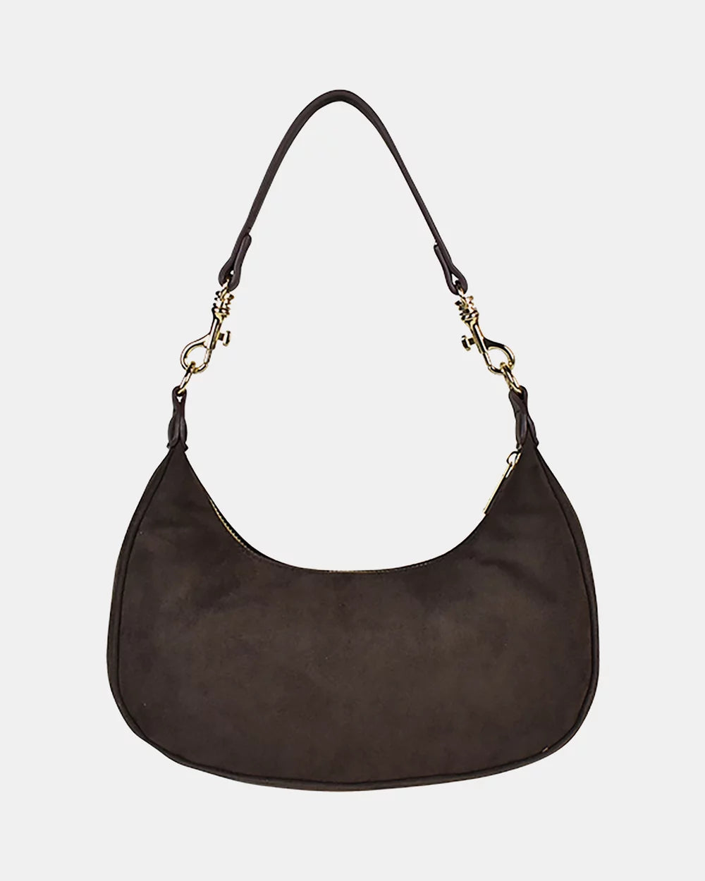 Peta + Jain Munroe Scoop Shoulder Bag Choc Suede