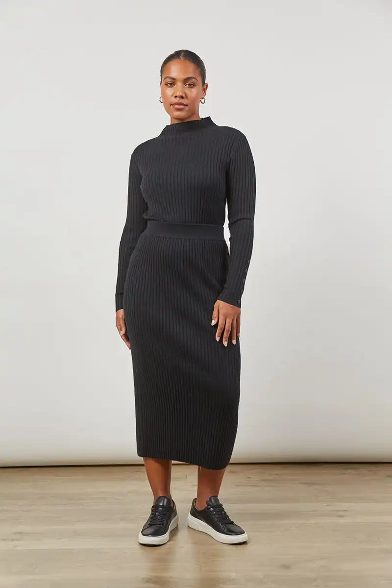 Isle Of Mine Skyline Knit Skirt Onyx