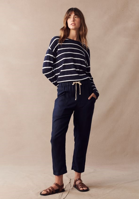 Little Lies Luxe Linen Pants Ink