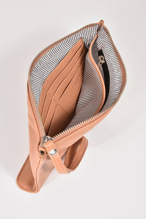 Gabee Mercer Leather Purse Taupe