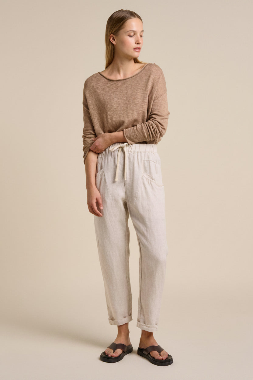 Little Lies Nellie Top Taupe