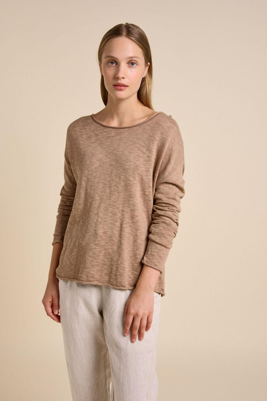 Little Lies Nellie Top Taupe