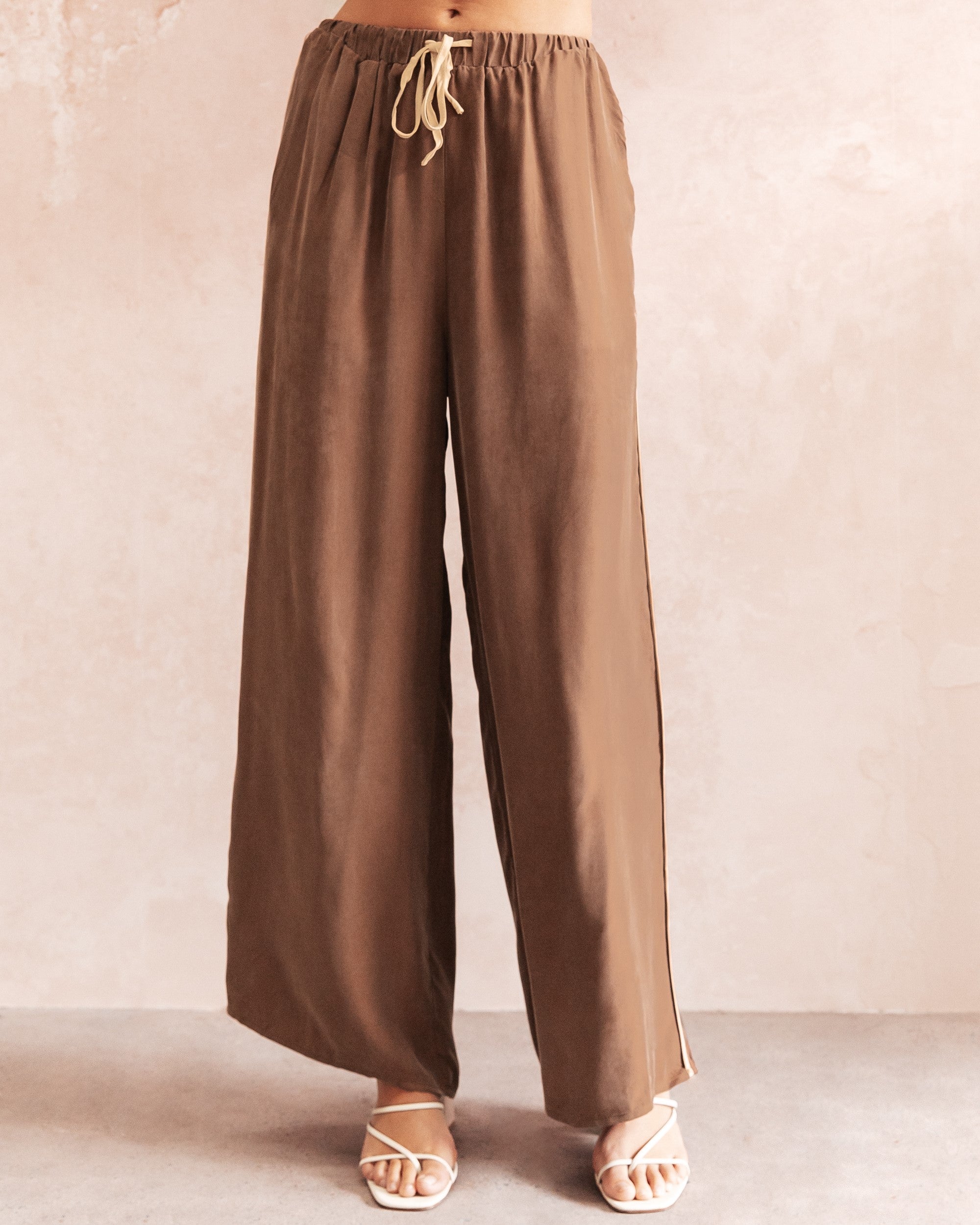 Paper Heart Contrast Pant Brown