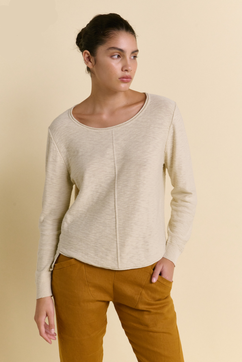 Little Lies Sacha Top Natural