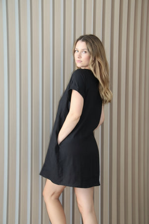 Eb & Ive Studio Tunic Dress Ebony