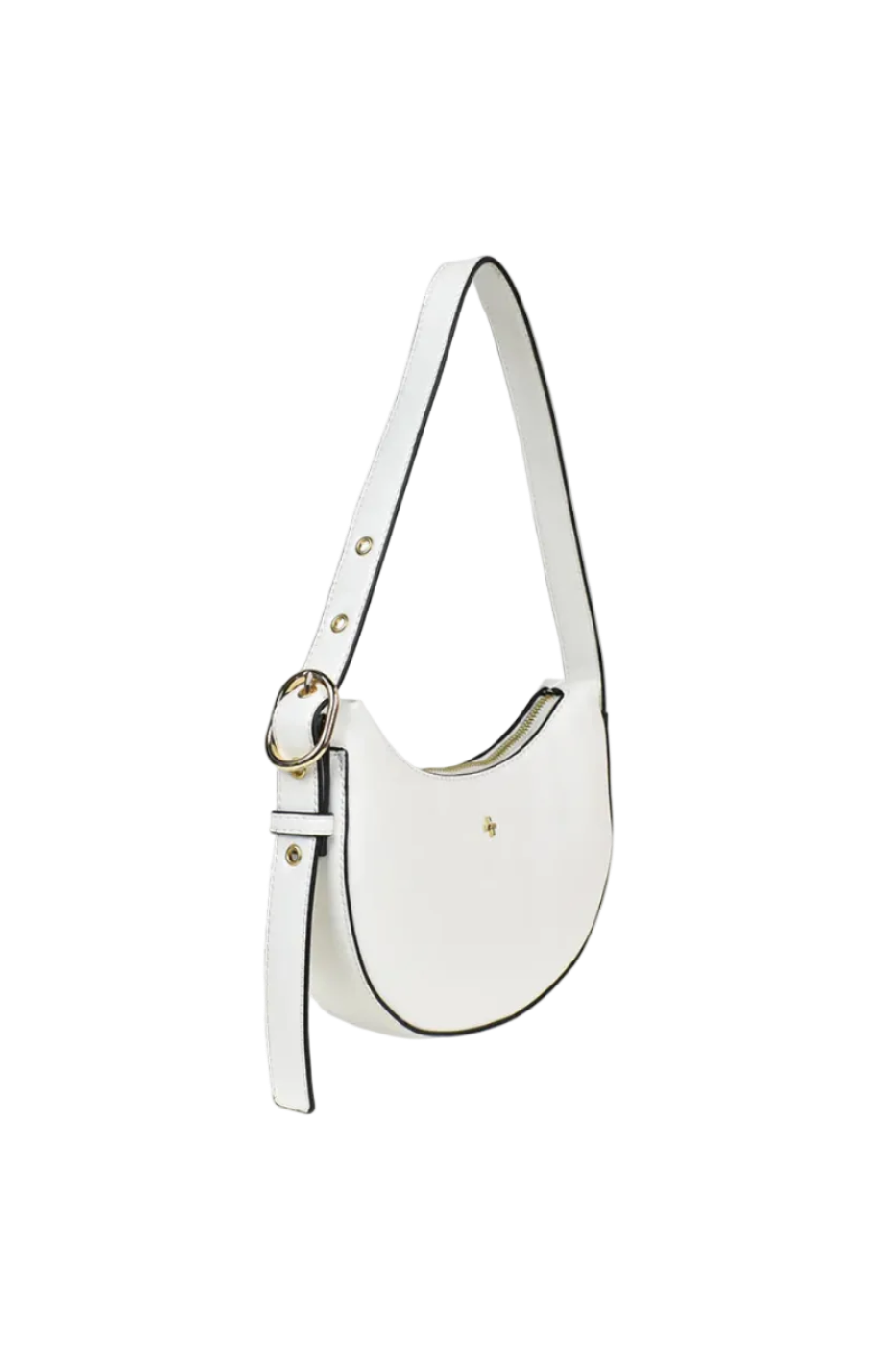 Peta + Jain Goldie Eyelet Shoulder Bag White/Gold