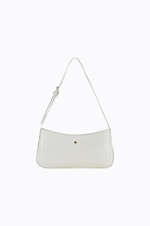Peta + Jain Smooch Convertible Shoulder Bag White Weave Gold