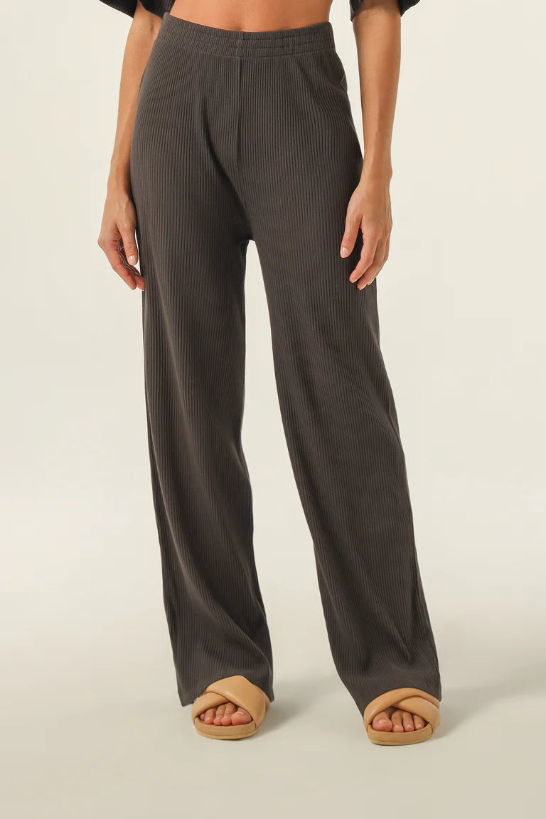 Nude Lucy Nude Lounge Ribbed Pant Coal