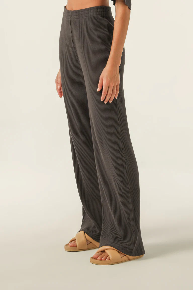 Nude Lucy Nude Lounge Ribbed Pant Coal