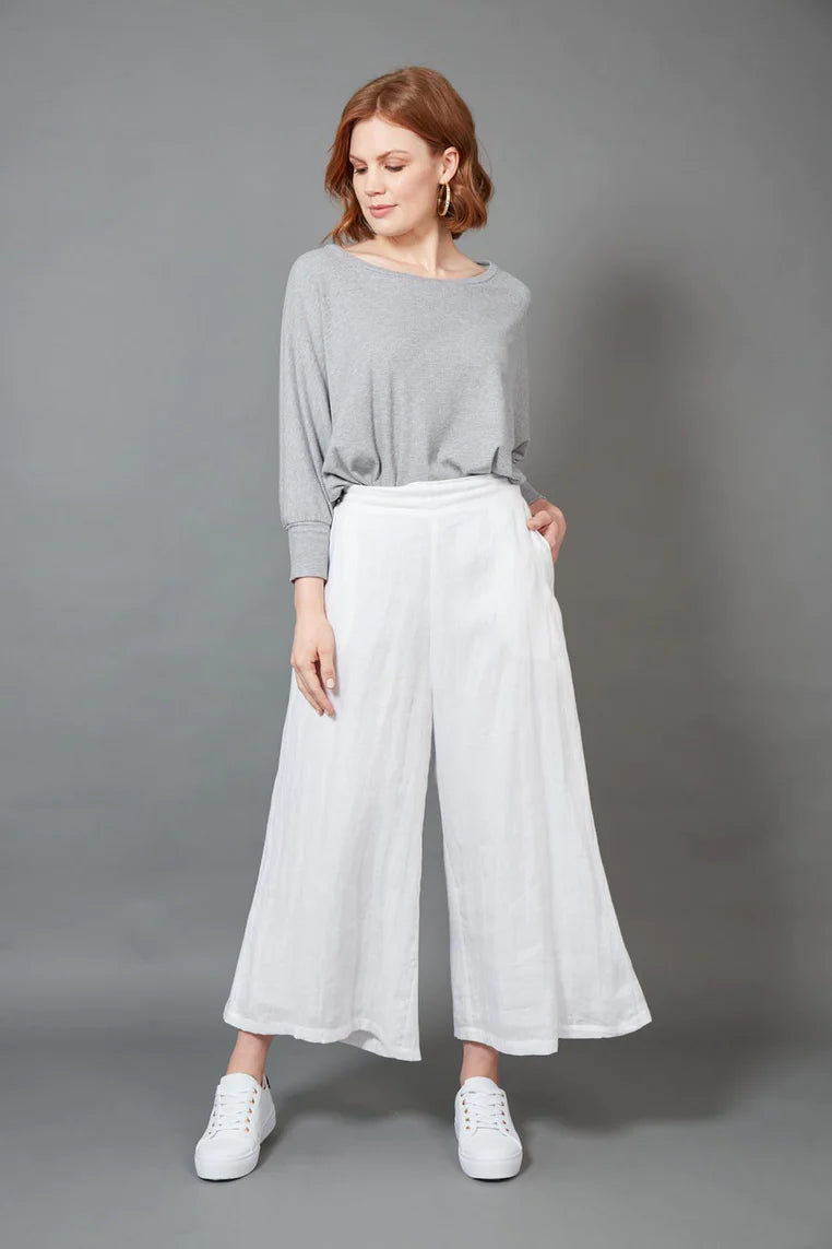 Eb & Ive Studio Crop Pant Salt