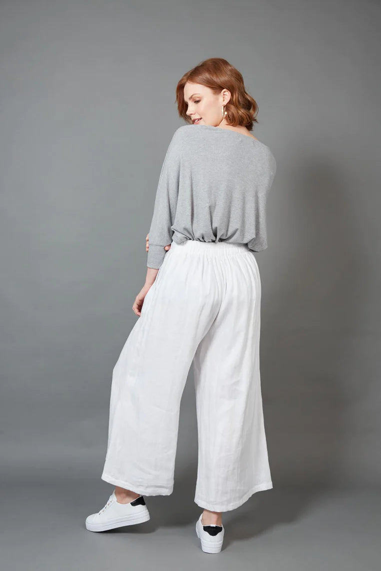 Eb & Ive Studio Crop Pant Salt