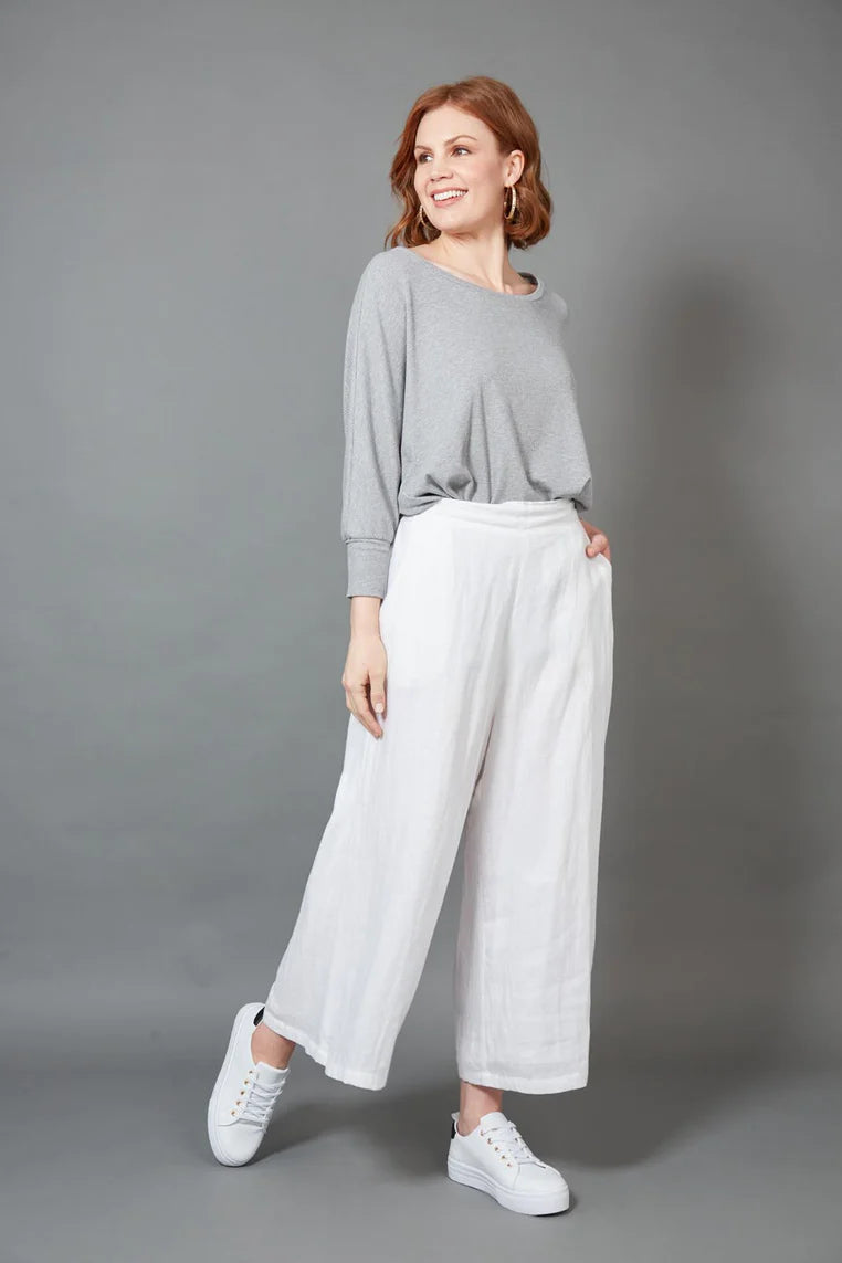 Eb & Ive Studio Crop Pant Salt