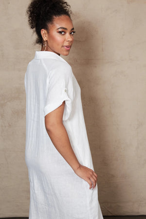 Eb & Ive Studio Shirt Dress Salt