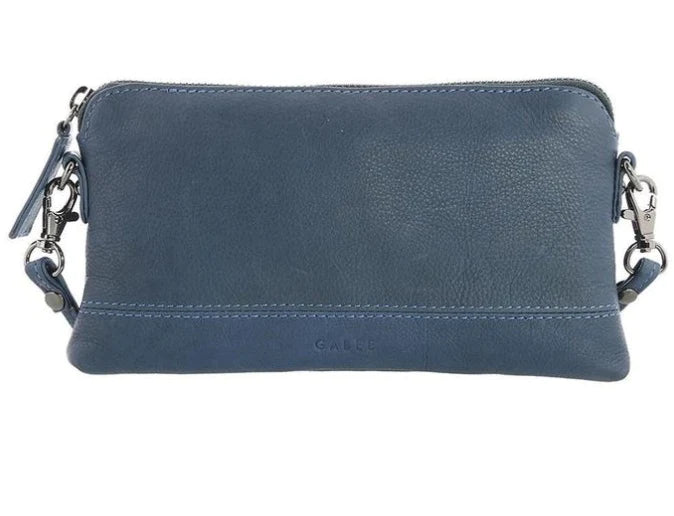 Gabee Kara Leather Bag with Strap Denim