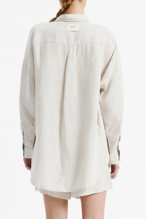 Nude Lucy Lounge Heritage Linen Shirt Natural