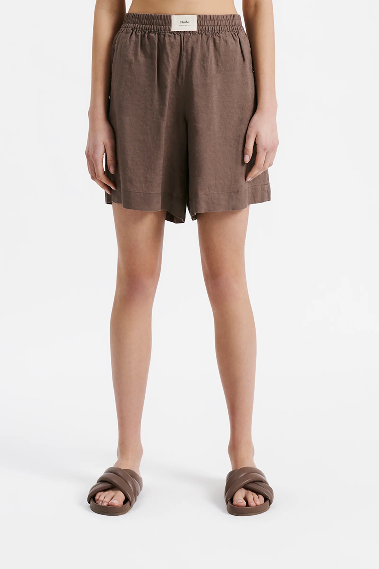 Nude Lucy Lounge Heritage Linen Short Soot