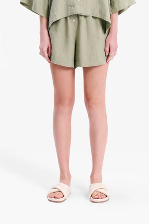 Nude Lucy Lounge Linen Short Olive