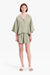 Nude Lucy Lounge Linen Shirt Olive