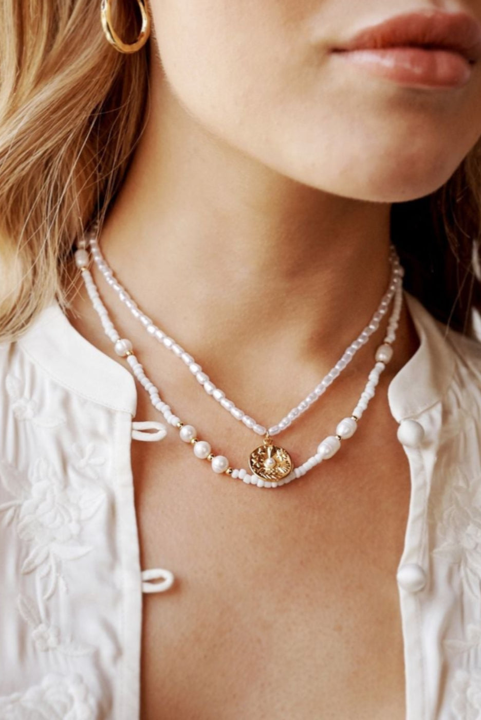 Angels Whisper Oceania Beaded Layered Necklace Set