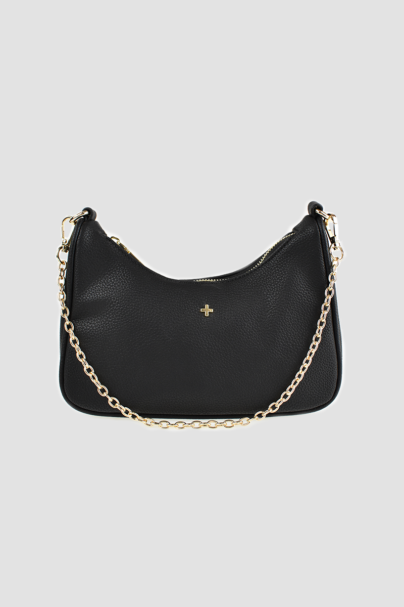 Peta + Jain Paloma Versatile Crosssbody Shoulder Bag Blk/Gold