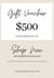 Goddess Instore Gift Card - Instore Use $500