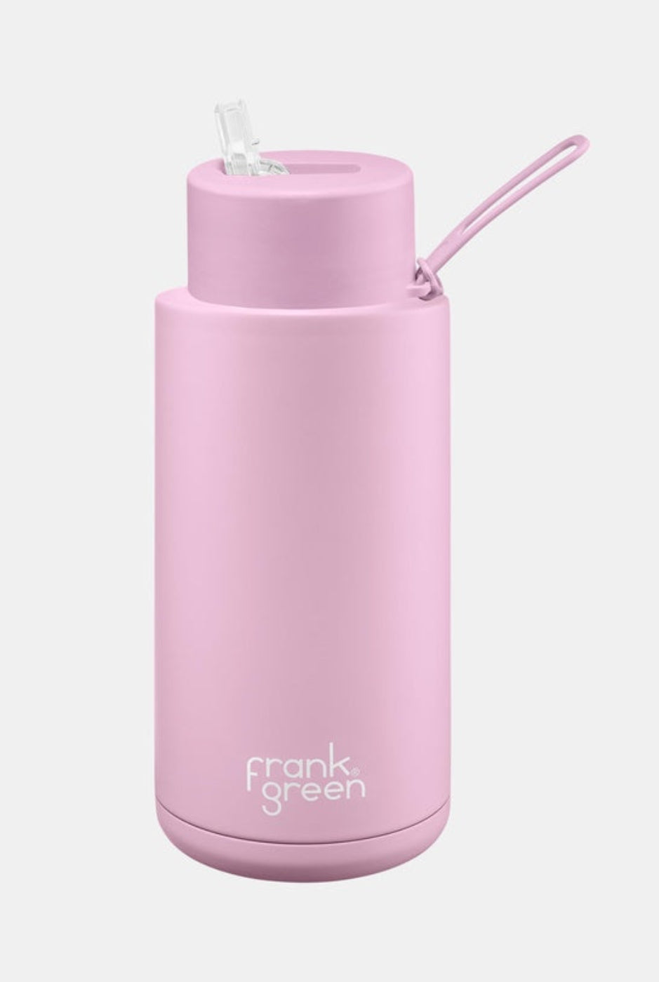 Frank Green 34oz S/S Ceramic Reusable Bottle Straw Lid Lilac Haz