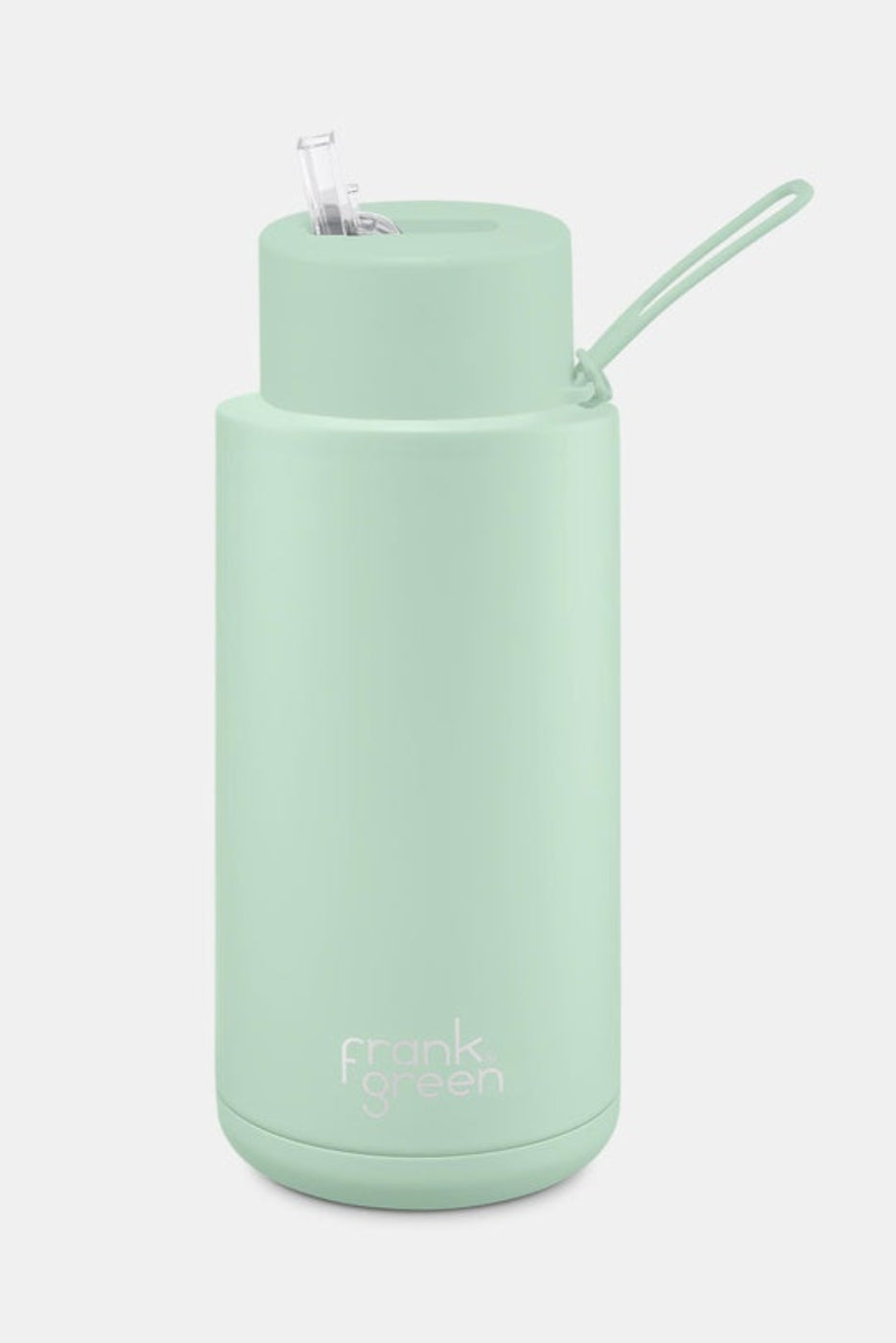 Frank Green 34oz S/S Ceramic Reusable Bottle Straw Lid Mint Gelato
