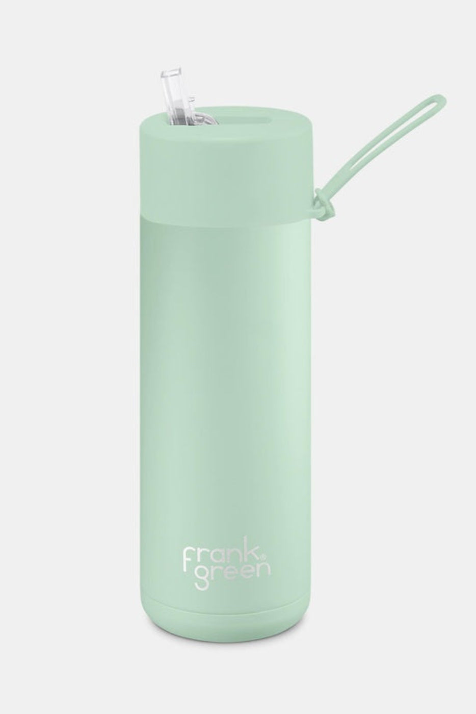 Frank Green 20oz S/S Ceramic Reusable Bottle Straw Lid Mint Gelato