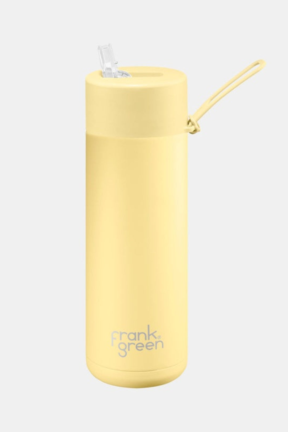 Frank Green 20oz S/S Ceramic Reusable Bottle Straw Lid Buttermilk