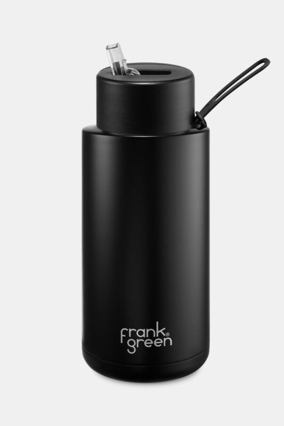 Frank Green 34oz S/S Ceramic Reusable Bottle Straw Lid Midnight