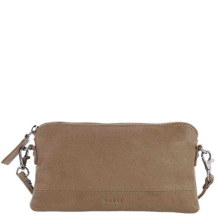 Gabee Kara Leather Bag with Strap Taupe