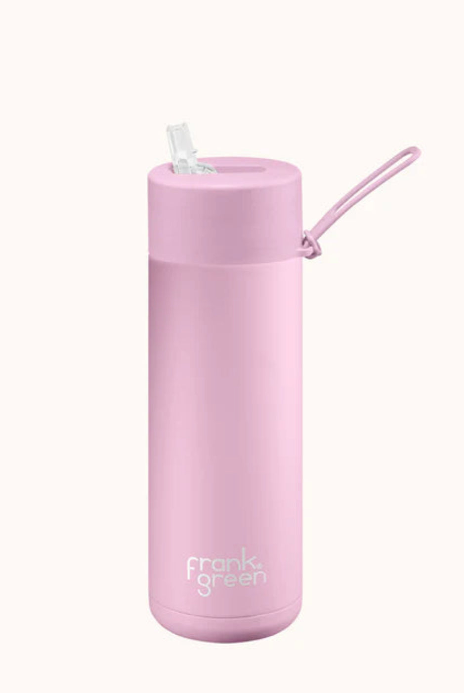 Frank Green 20oz S/S Ceramic Reusable Bottle Straw Lid Lilac Haze