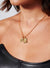 Angels Whisper Double Charm 18K Gold Plated Necklace