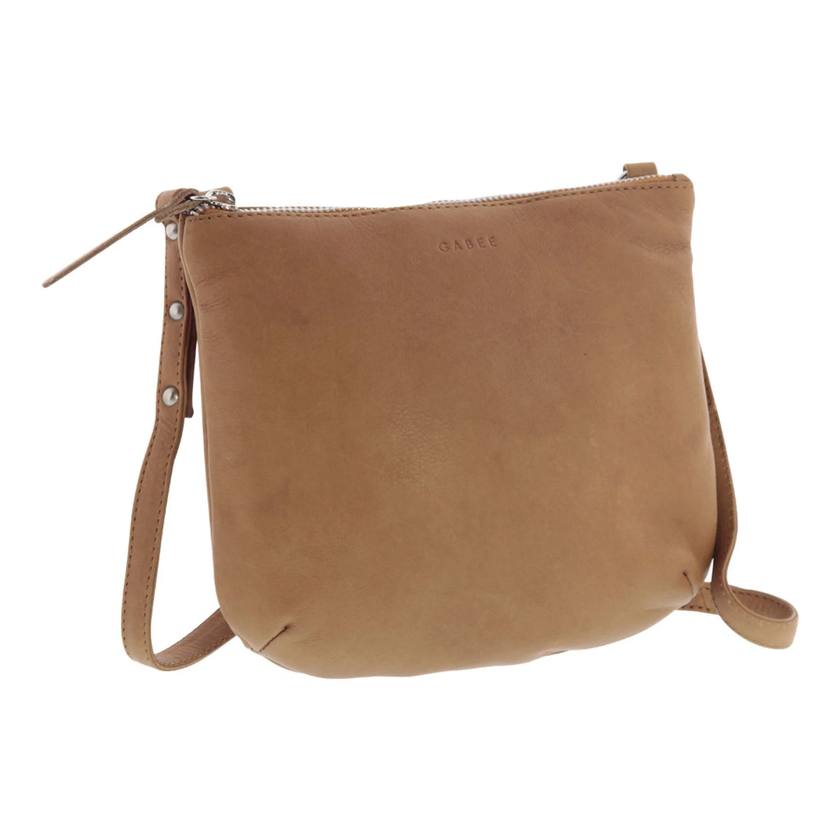 Gabee Meadow Leather Xbody Bag Tan