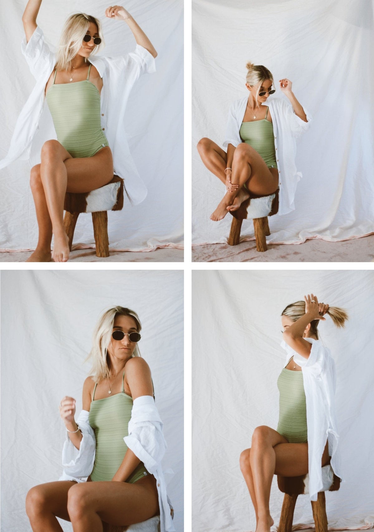 MISS M SHIRT DRESS WHITE BEACHCOVER