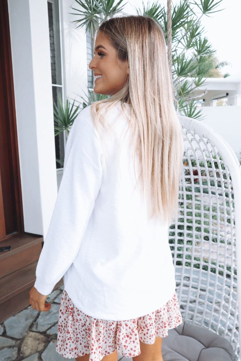 Little Lies Sacha Top White